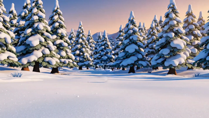 Winterwald Projektion HD