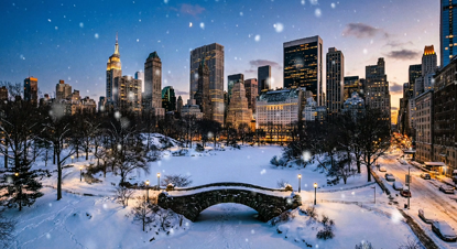 Citywinter Projektion